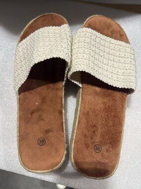 Beige US 7.5 Women's Cool Slippers Spring and Summer Fashionable